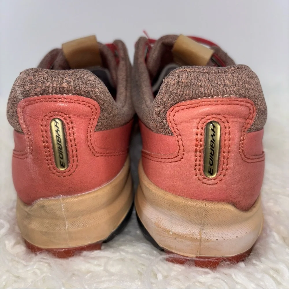 ECCO Biom Hybrid 3 Women 9 Gortex Golf Shoes‎ Yak Leather Soft Cleats Coral
